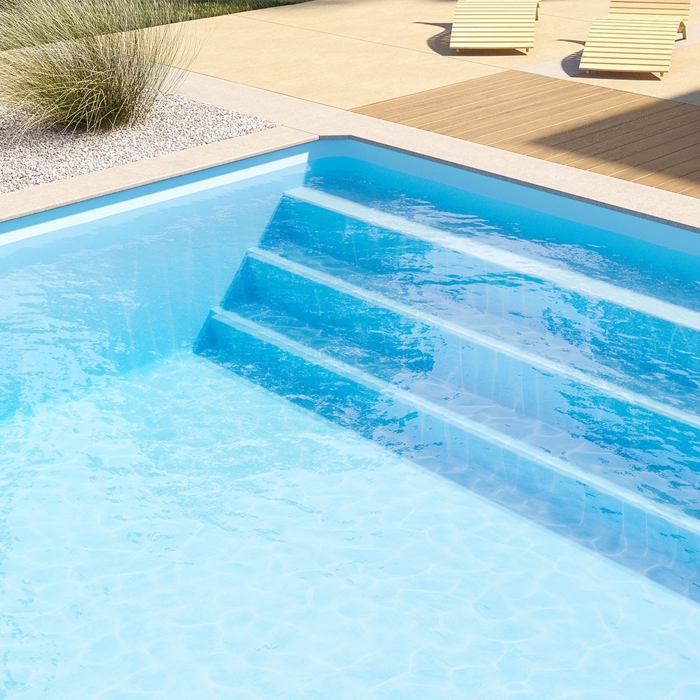 Aqua linerZwembad liner 75/100ste kleur lichtblauw