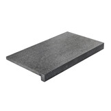 Randsteen rechte neus - Basalt Gevlamd