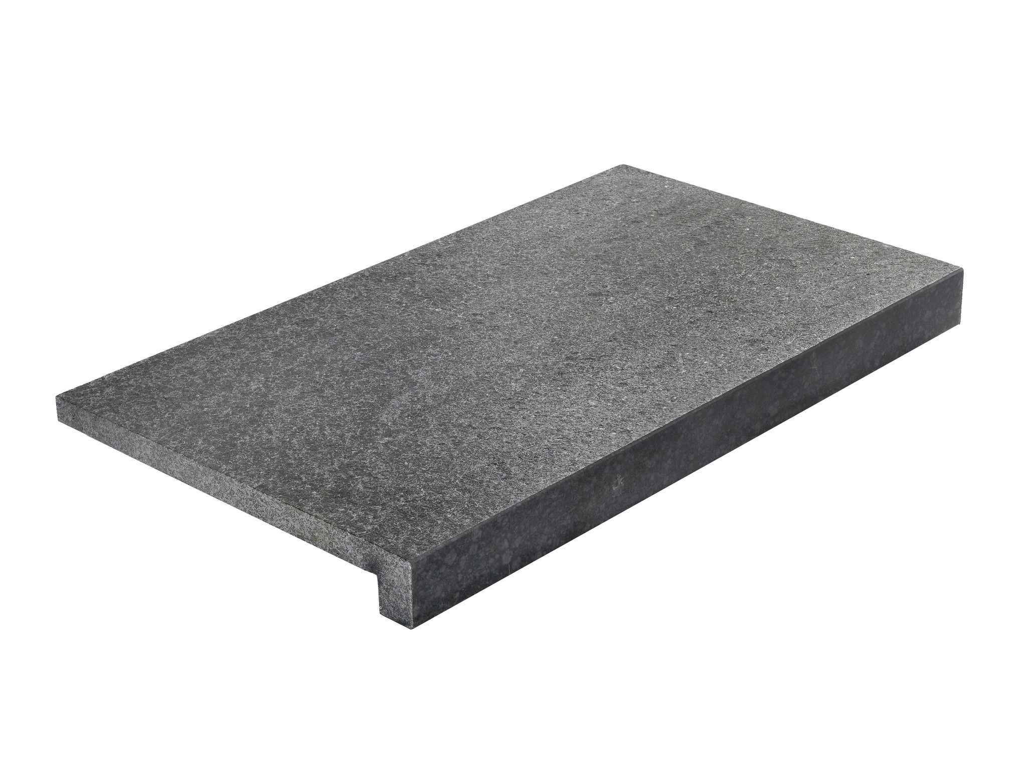 Randsteen rechte neus - Basalt Gevlamd