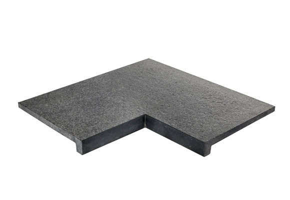 Binnenhoek rechte neus - Basalt Gevlamd