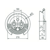 Fitstar Taifun Duo complete afbouwset 2,2 kW, 230 V, 850 l/min. pneumatisch gestuurd