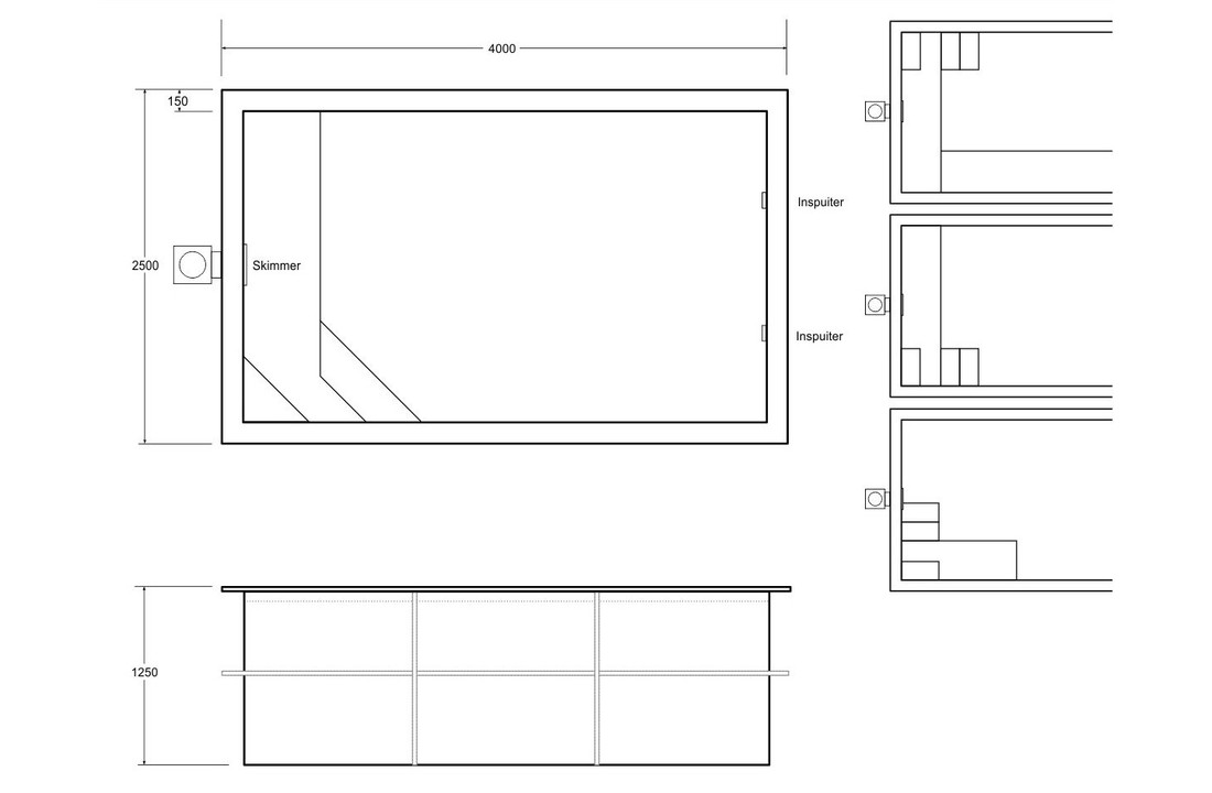 Plunge Pool 4 x 2,5 m (Premium)