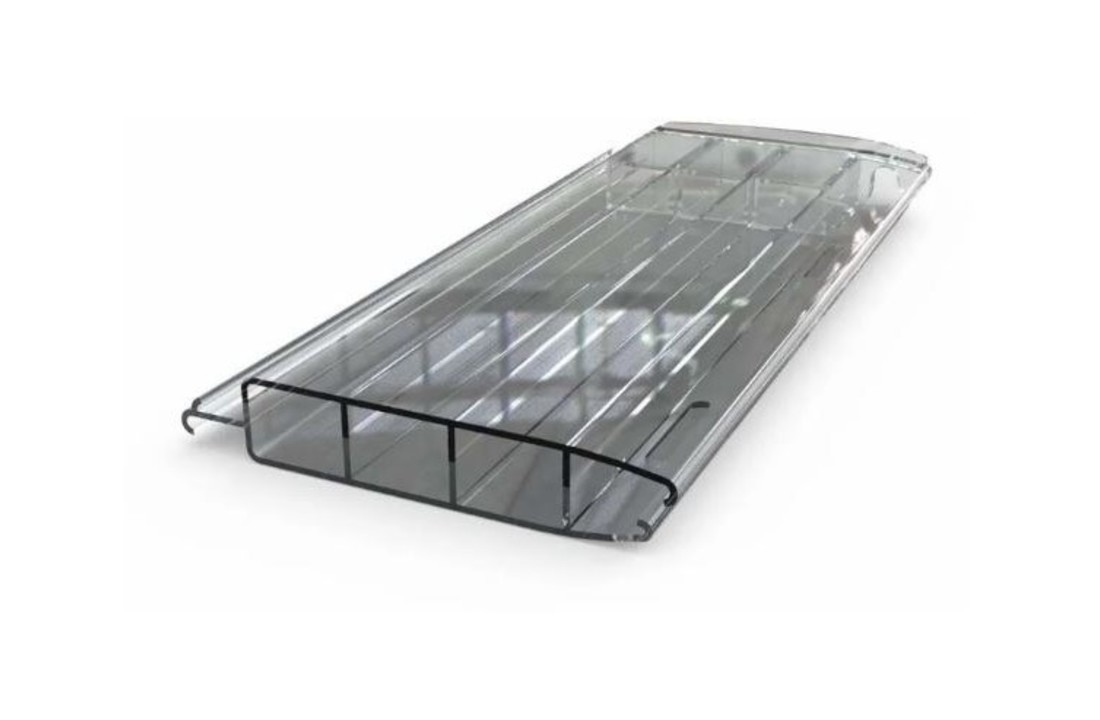 Aquadeck Zwembad Lamellen Polycarbonaat Kleur Transparant