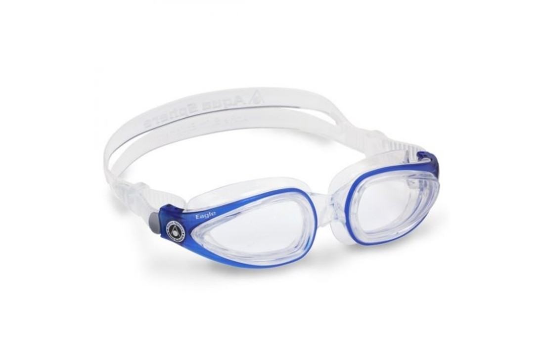 Aqua Sphere Eagle Zwembril / Duikbril – Transparante Lens Blauw