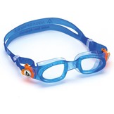 Kinder Duikbril zwembril Mobykid Junior Clear Lens blauw/oranje
