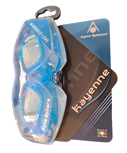 Aqua Sphere Kayenne Zwembril / Duikbril – Mirror Lens Blauw