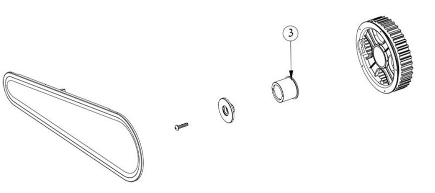 Maytronics Dolphin wiel groot voor S300i Bio