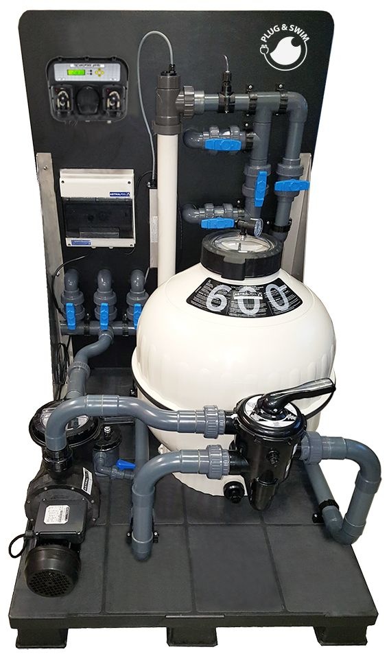 Plug & Swim complete filterinstallatie (tot 50m3) op pallet