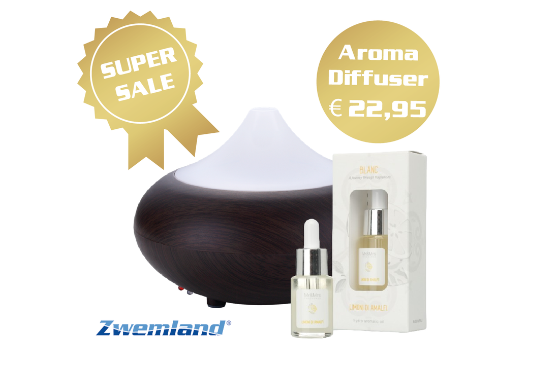 Aroma Diffuser - 2 kleuren - Gratis geurparfum