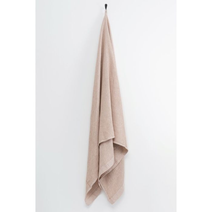 Handdoek Kenno 90x180 cm beige/wit