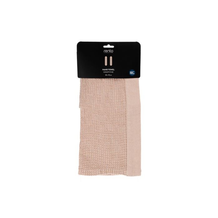 Rento Handdoek Kenno 50x70 cm beige/wit