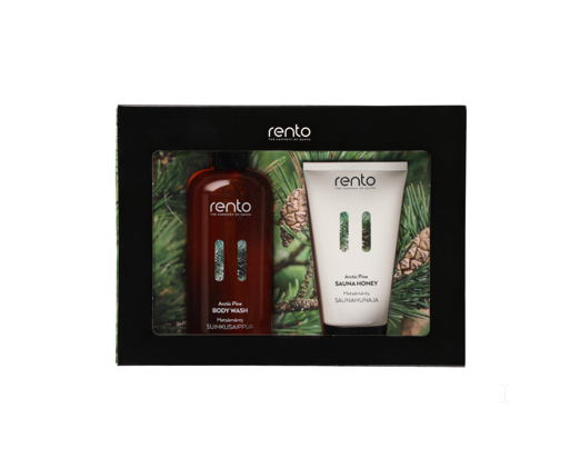 Rento Cadeauset (douchegel en saunahoning) Dennen