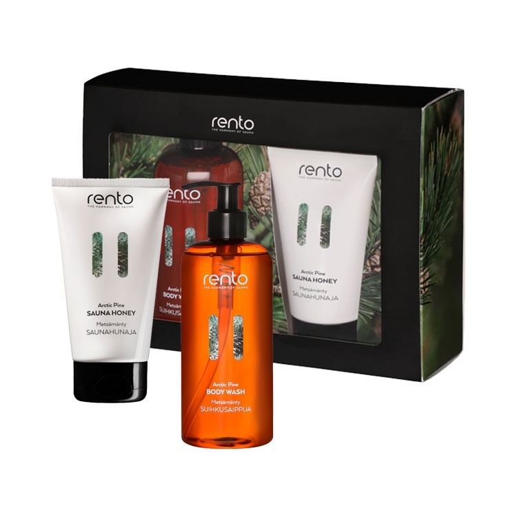 Rento Cadeauset (douchegel en saunahoning) Dennen