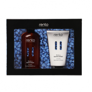 Rento Cadeauset (douchegel en saunahoning) Bosbessen