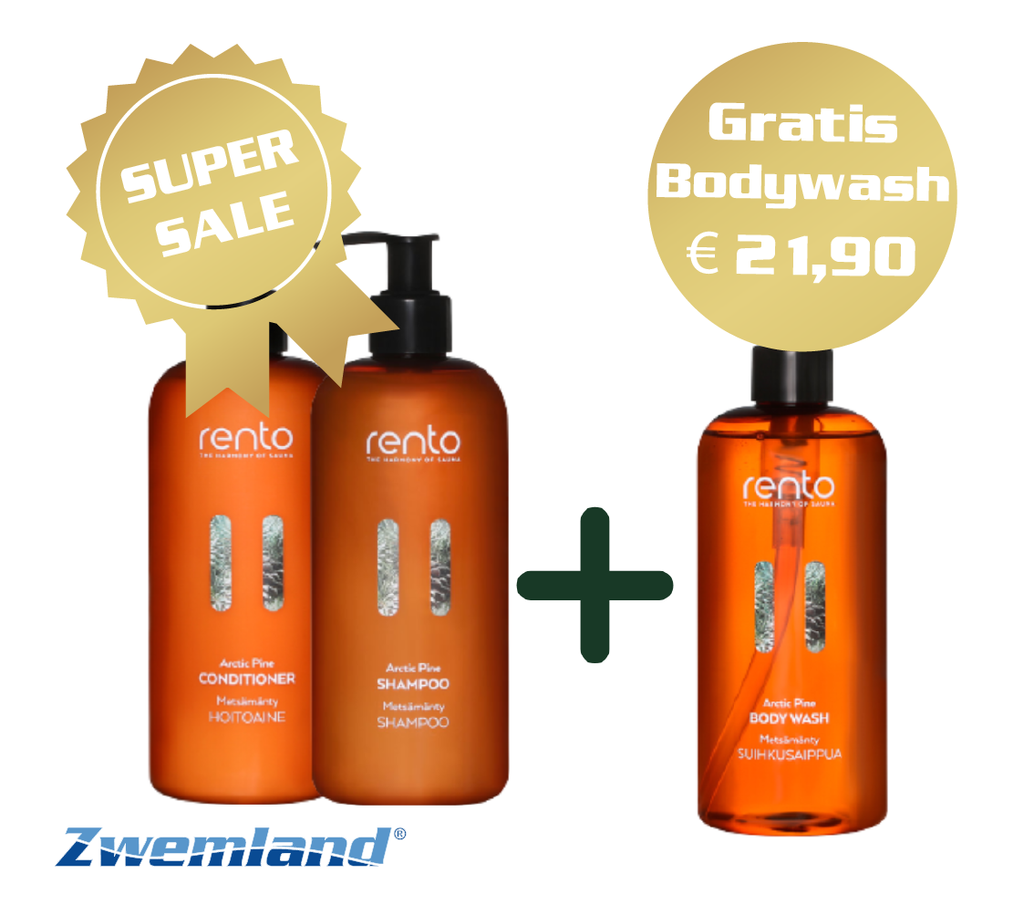 Rento Shampoo en Conditioner / Handzeep - Gratis Bodywash