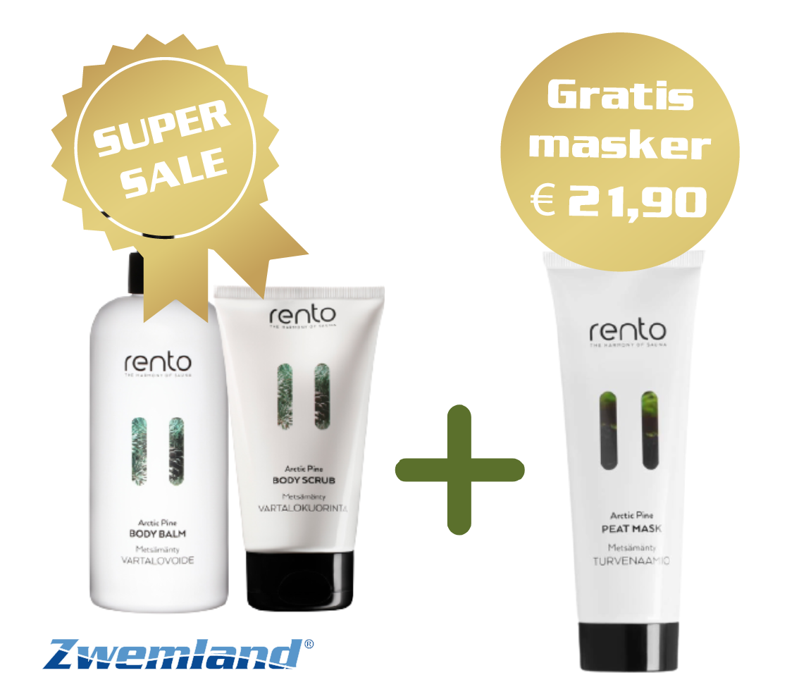 Rento Bodylotion en Bodyscrub- Gratis gezichtsmasker