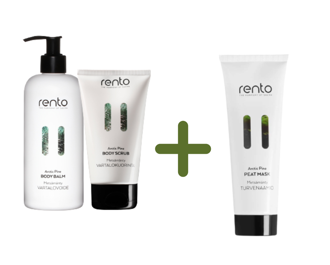 Rento Bodylotion en Bodyscrub- Gratis gezichtsmasker