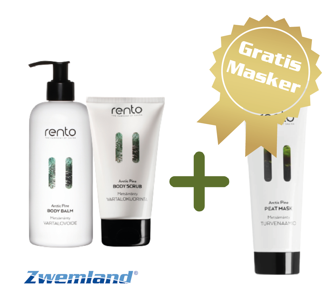 Rento Bodylotion en Bodyscrub- Gratis gezichtsmasker