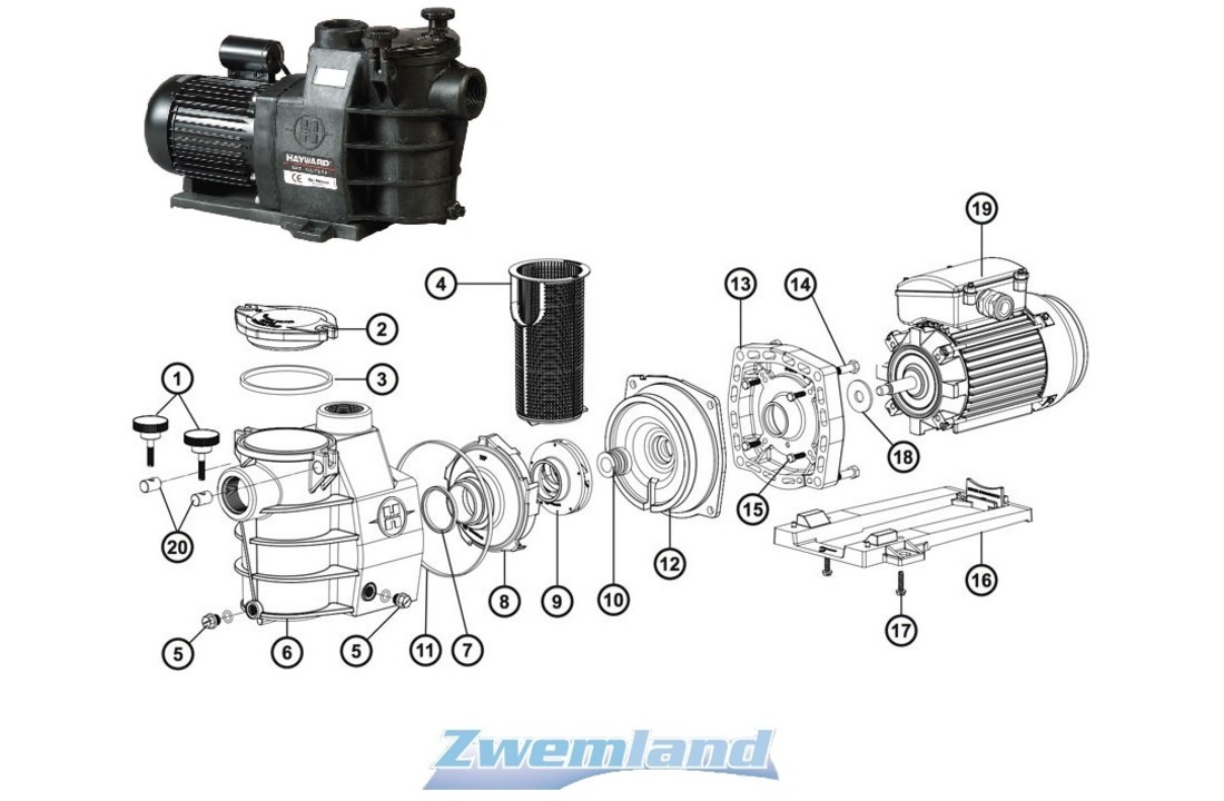 Hayward turbine 3/4 PK SPX2607CE