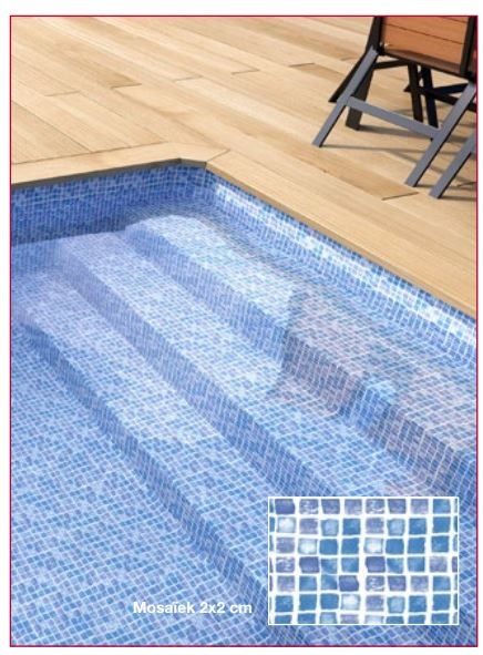 Zwembad liner 75/100ste kleur mozaïek