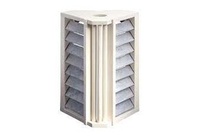 Sauna lampenkap verticale met Spekstenen Lamellen