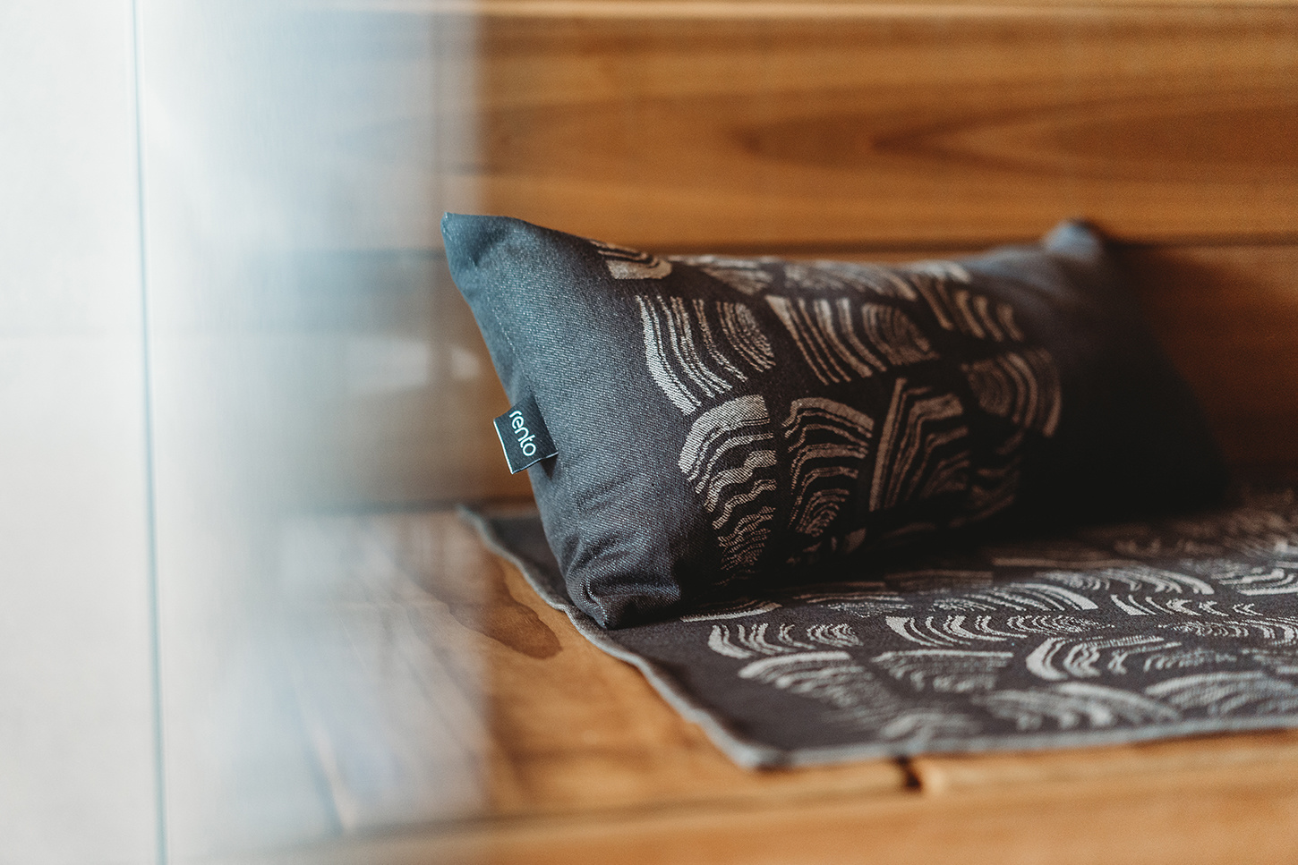 Rento Pino Sauna Kleed - zwart 50x150 cm