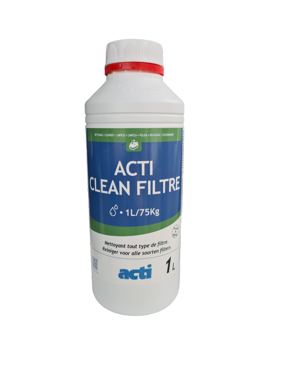 Acti Zwembad Filter Reiniger-Ontkalker 1L