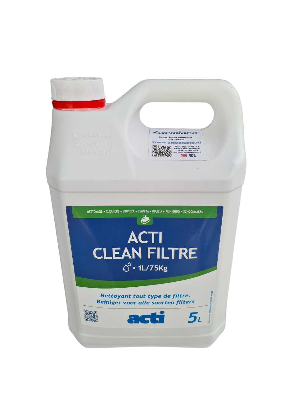 Acti Zwembad Filter Reiniger - Ontkalker 5L