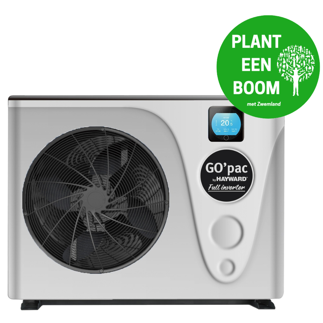 Hayward Go'Pac Full Inverter warmtepomp 12kW 45m3