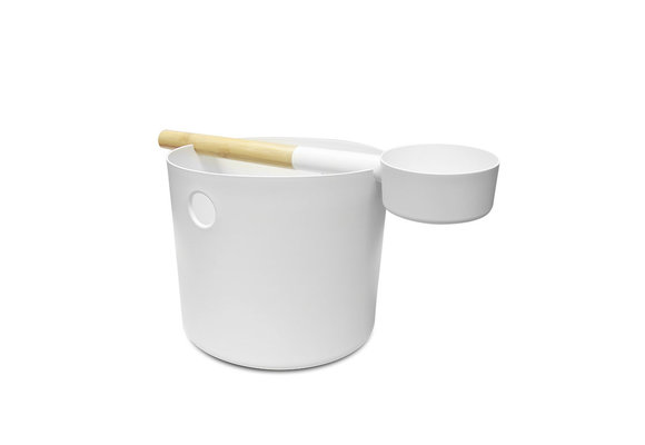 KOLO Sauna Emmer en Lepel - Wit