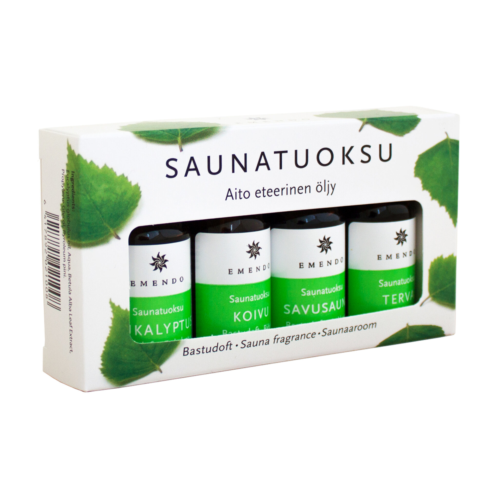 Emendo set Sauna geuren 4x10ml - Etherische olie
