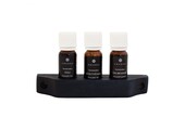 Emendo set Sauna geuren 3 x 10 ml inclusief houten rekje