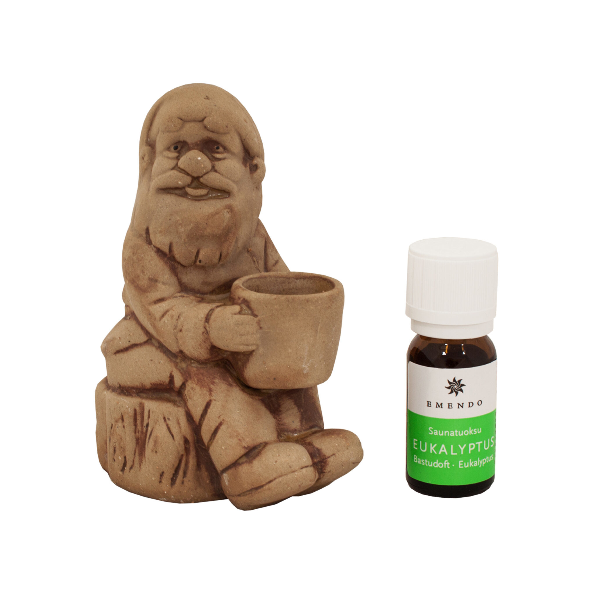 Emendo Sauna zittende kabouter met etherische olie Eucalyptus