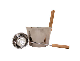 Emendo Sauna set emmer en lepel staal