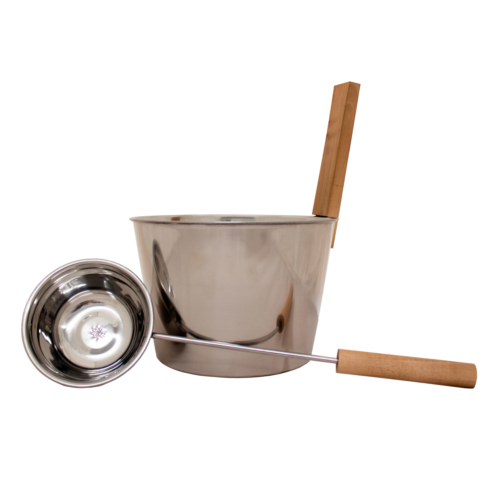Emendo Sauna set emmer en lepel staal