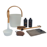 Cadeau set  Sauna emmer wit