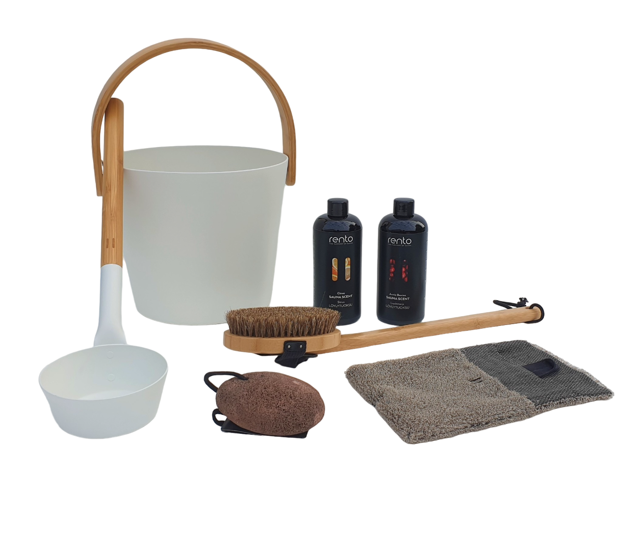 Cadeau set  Sauna emmer wit