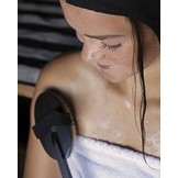 Emendo Sauna Houten rug borstel Zwart