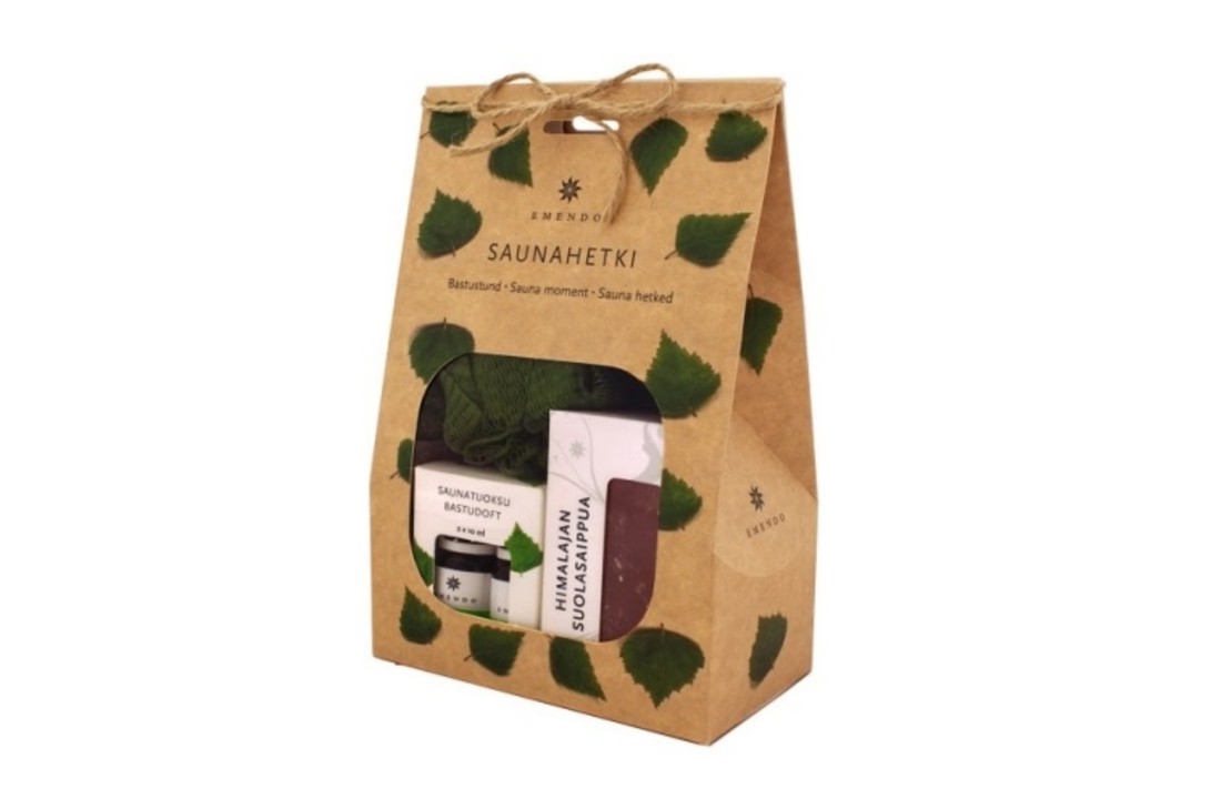 Emendo sauna set Eucalyptus en Rook