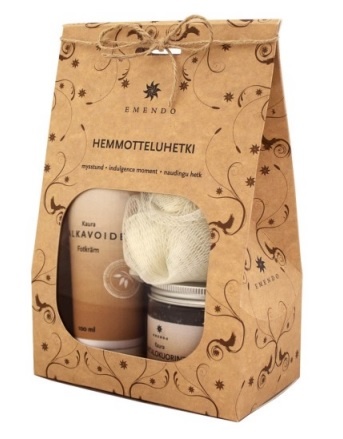 Emendo verzorging set Haver scrub en crème