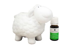 Emendo Sauna schaap met etherische olie Eucalyptus Wit