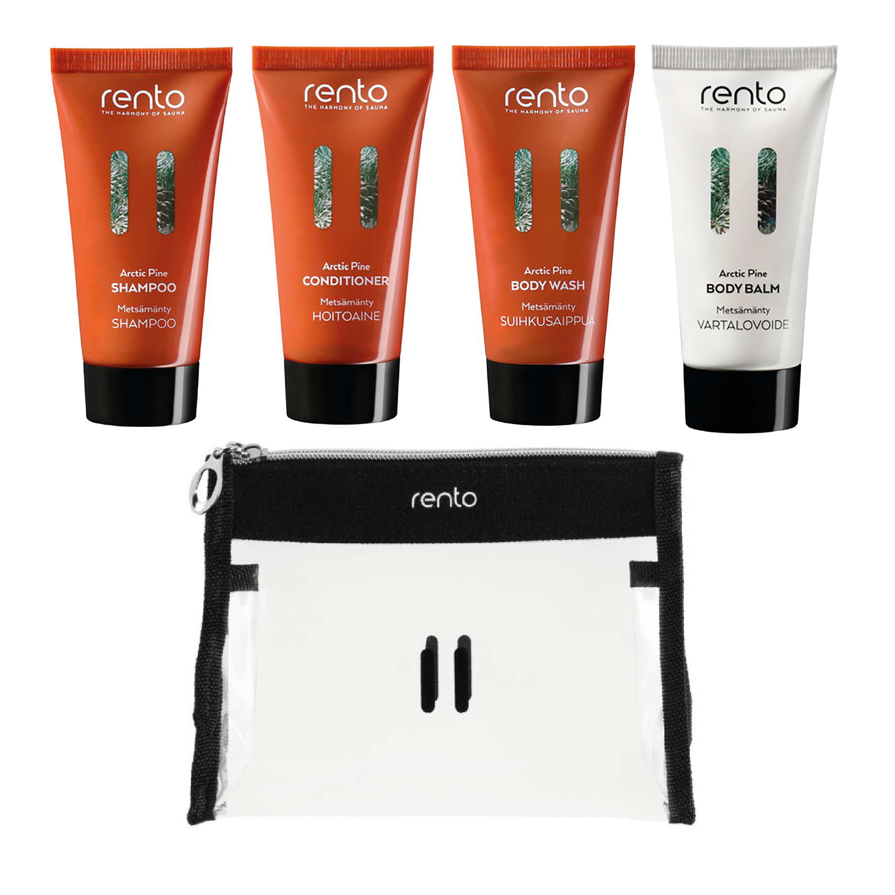 Rento Reisset Shampoo + Conditioner + Body Wash + Bodylotion | Dennen