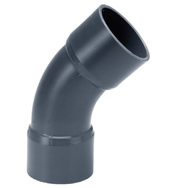 VDL PVC handvorm bocht 45°  PN 16