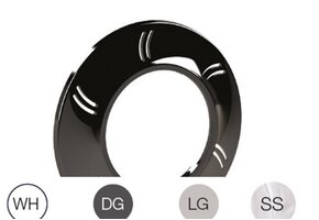 DuraVision Spectra afwerking RA Ø100 Polymeer Wit