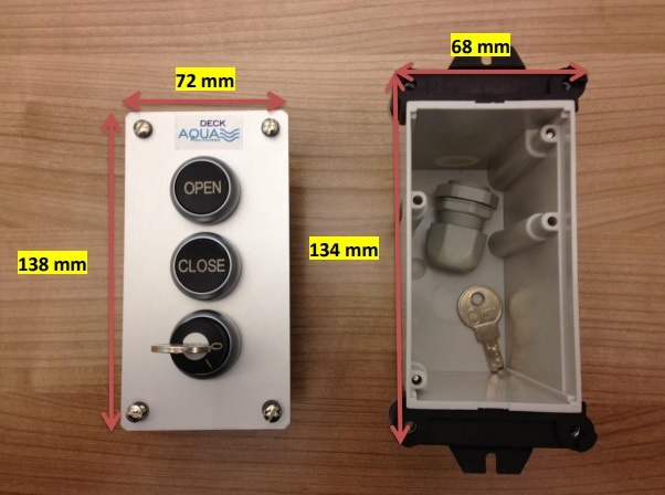 Aquadeck Roldeck Sleutelschakelaar Inbouw