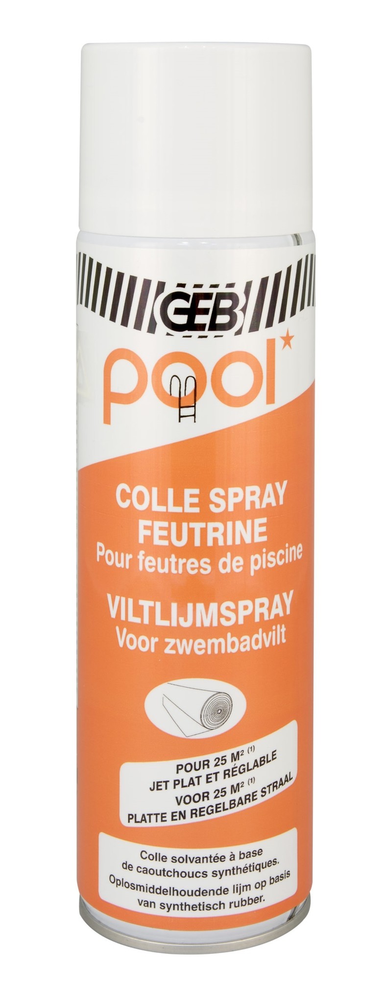 Viltlijmspray voor zwembadvilt