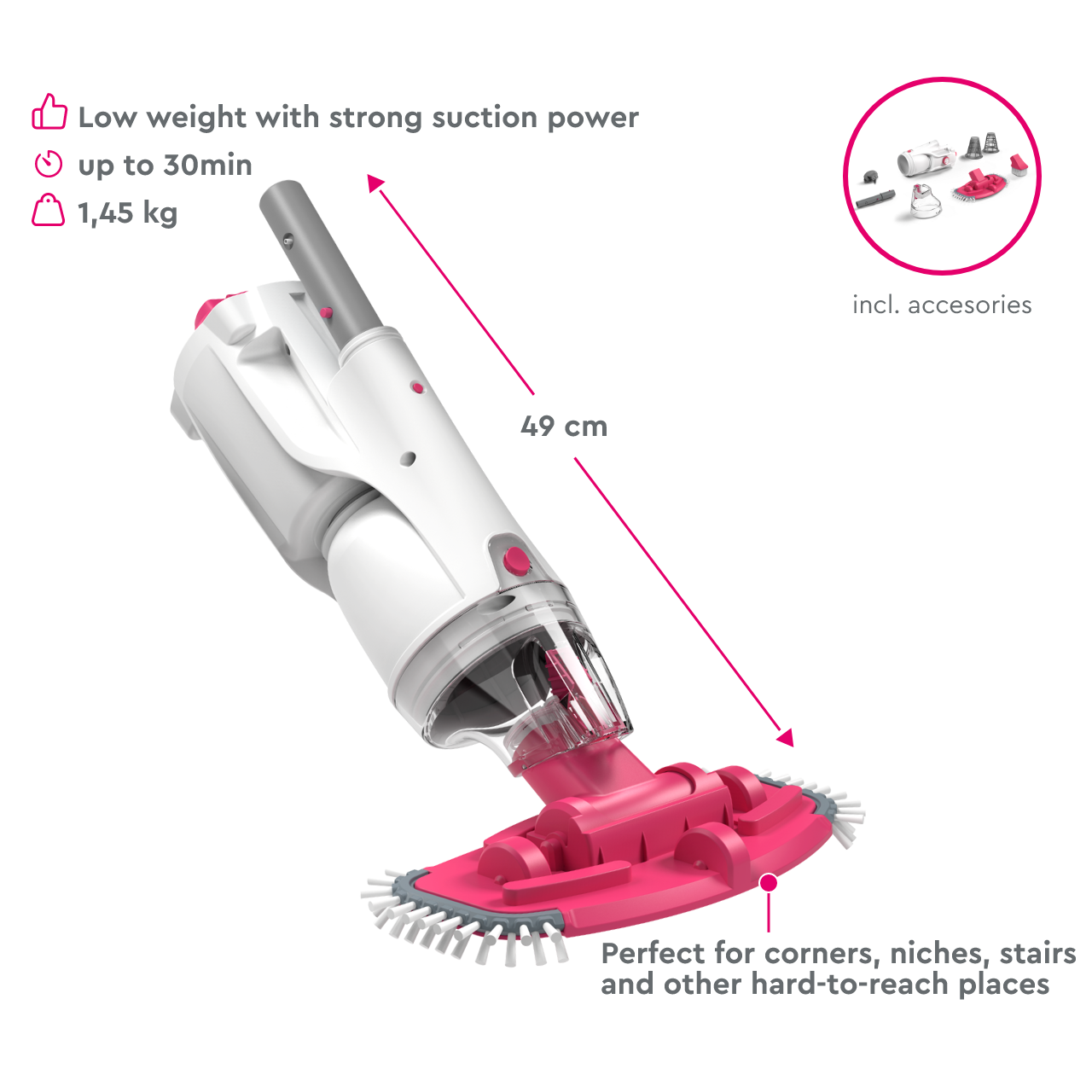elektrische zwembad stofstuiger