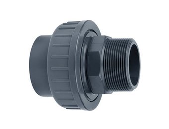 Astore PVC koppeling 50mm x 1 1/2'' Buitendraad