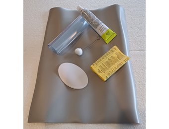 Zwembad Plakset met licht Grijze Folie