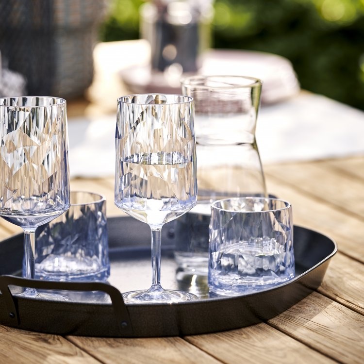 Koziol superglas club No. 04  wijnglas 300 ml - set van 2 stuks.